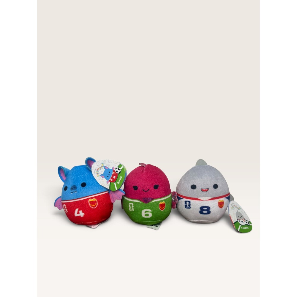McDonald's FIFA World Cup Squishmallows Happy Meal Toys Boyle Barella Gordon